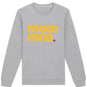 More Mná Sweatshirt Grey Yellow